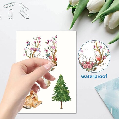 CRASPIRE 8 Sheets 8 Styles Bird Window Stickers Stickers Animals Leaf Window Clings Wall Decor Decals for Classroom Bedroom Living Room Window Stairway Showcase Home Decorations in Saudi Arabia