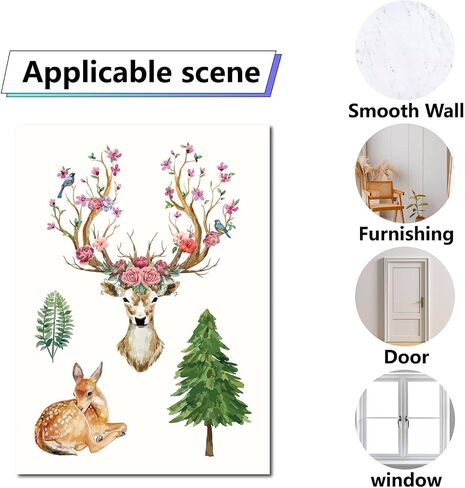 CRASPIRE 8 Sheets 8 Styles Bird Window Stickers Stickers Animals Leaf Window Clings Wall Decor Decals for Classroom Bedroom Living Room Window Stairway Showcase Home Decorations in Saudi Arabia