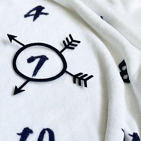 بطانية ميلستون الشهرية للاطفال الاولاد والبنات - بطانية شهر الصنوبر الجبلي لحديثي الولادة للجنسين هدية شخصية محايدة لحفلات استقبال المولود الجديد، ديكور للغابات والحضانة، دعامة خلفية للتصوير in Kuwait