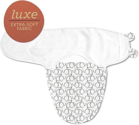 SwaddleMe Luxe Easy Change Swaddle، Ellie Elephant/Triangle Gray، صغير/متوسط ​​(0-3 أشهر) in Kuwait