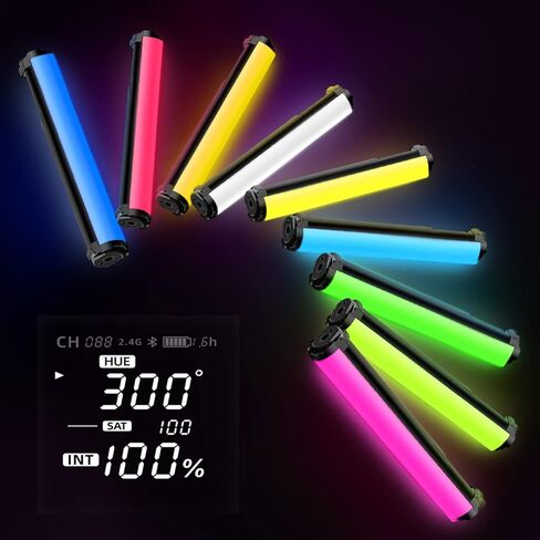 يونغنو عصا اضاءة فيديو LED محمولة باليد من واي ان 30 سوفت بالوان RGB كاملة 2000-10000 كلفن مع بطارية مدمجة قابلة لاعادة الشحن و31 وضع مشهد خاص in Kuwait