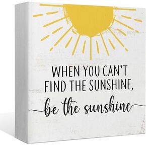 278-XQ-MuHe-SUNSHINE Wooden Stand Decorative Signs & Plaques