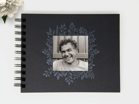 ألبوم سجل صور ، ألبوم إطار تذكاري ، 6 بوصة × 7.5 بوصة 90 صفحة سوداء ، هدية ألبوم صور للجناز، هدايا تذكارية ، كتاب احتفال الحياة التذكاري (BK) in Kuwait