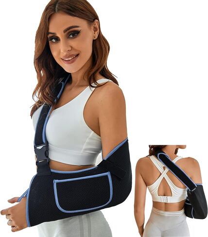 VISKONDA Arm Sling Shoulder Immobilizer - Rotator Cuff Support Brace - Comfortable Medical Sling for Shoulder Injury,Left and Right Arm,Men and Women,for Broken,Dislocated,Fracture,Strain (Medium) in Saudi Arabia
