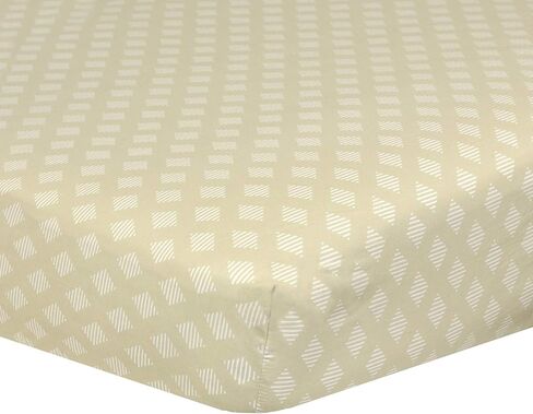 Just Born Boys and Girls Newborn Infant Baby Toddler Nursery Sateen Cotton Bedding Fitted Crib Sheet, Beige, One Size in Saudi Arabia
