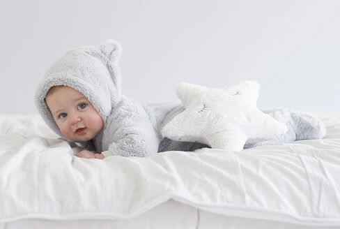 Just Born Boys and Girls Newborn Infant Baby Toddler Nursery Sateen Cotton Bedding Fitted Crib Sheet, Beige, One Size in Saudi Arabia