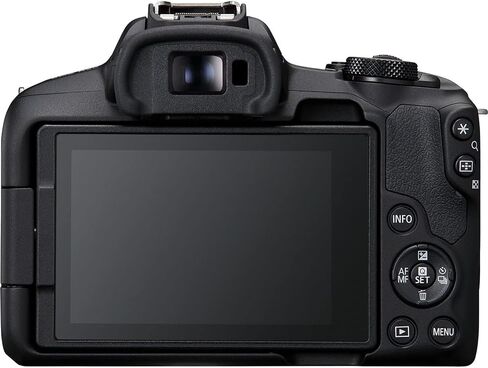 Canon EOS R50 Mirrorless Camera with RF-S 18-45mm f/4.5-6.3 is STM Lens (Black) + Sunshine Basic Accessories Bundle (International Model) - (Renewed) in Saudi Arabia