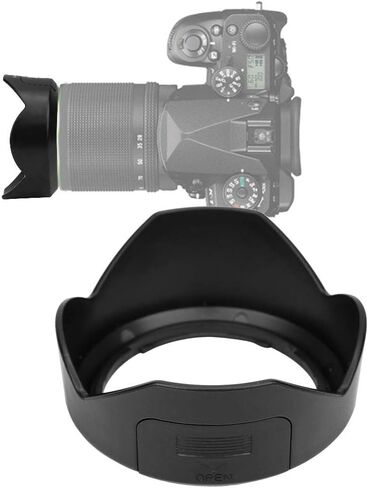Lens Hood for Camera - PHRBC Plastic Lens Hood - Replacement Lens Hood Shade - for Photo Photography - for PENTAX SMC DA 18-55MM F3.5-5.6AL WR 52mm in Saudi Arabia