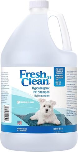 Fresh 'n Clean Hypoallergenic Pet Shampoo 15:1 Concentrate Gallon in Kuwait