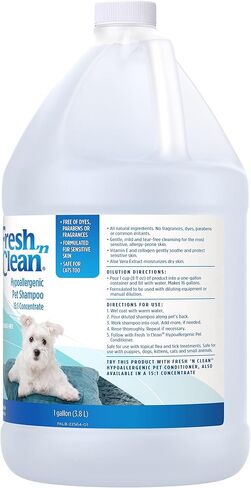 Fresh 'n Clean Hypoallergenic Pet Shampoo 15:1 Concentrate Gallon in Kuwait