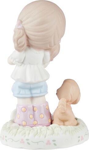 Precious Moments Growing in Grace Age 12 | Brunette Girl Bisque Porcelain Figurine | Birthday Gift | Birthday Collection | Room Decor & Gifts | Hand-Painted in Saudi Arabia
