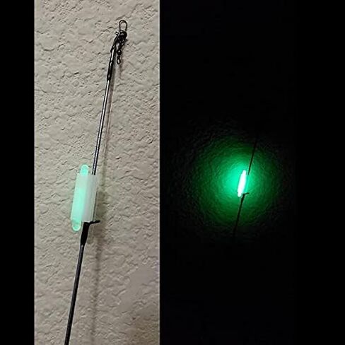 MEEYO 30pcs Fishing Glow Stick Clips Fishing Tube Connectors Rod Tip Glow Fluorescent Sticks Clip Holder for Rod Top Glow Stick Fixed in Kuwait