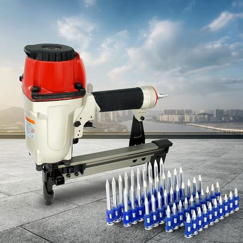 KIMSING MTSD-38 12 مقياس 1 1/2 بوصة × .109 بوصة سلسة من البلاستيك المغطى بالخرسانة والفولاذ دبوس محرك ميكانيكي مجلفن لخرسانة طاقة الغاز ومسامير الصلب 800 قطعة / صندوق (صندوق واحد) in Kuwait