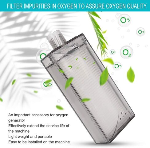 فلتر مولد الأكسجين من Brrnoo، فلتر بديل لآلة مولد الأكسجين، 3 لتر، منظف هواء مكثف الأكسجين، ملحق تحديث لـ INVACARE in Kuwait