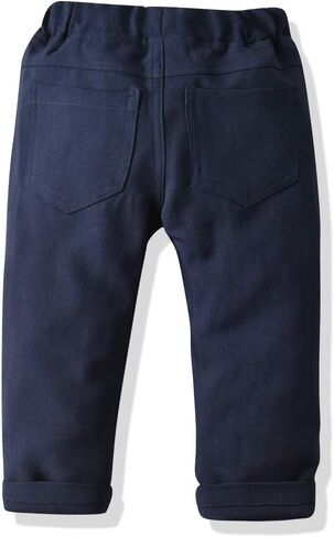 Baby Boys Formal Set Little Boys Gentleman Suit, Vest & Pants+Long Sleeve Shirt+Bow Tie/Tie 4pcs Outfit in Kuwait