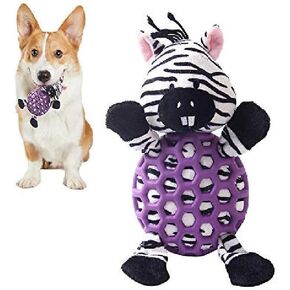 Dog Toy Plush Durable Small Dog Toys Low Stuffing Interactive Dog Plush Toys W/Squeaker Puppy Chew Toys Reduces Boredom (Small, Koala with Squeaker Rubber Ball Body)