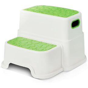 Trivicom Step Stool for Kids, Toddler Step Stool, Child Foot Stool, Anti-Slip Step Stool, Double Step Stairs,Two Step Stool, Kids Stools, Bathroom Training, Small Stool, Kids Bathroom Accessories in Saudi Arabia