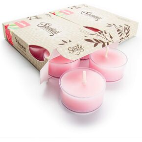 شموع Tealight الفاخرة من اللافندر الإنجليزي النقي، عبوة متعددة - معطرة للغاية بالزيوت العطرية والطبيعية - 12 مصباح شاي أرجواني - ضوء شموع جميل - صنع في الولايات المتحدة الأمريكية - مجموعة الزهور والزهور in Kuwait