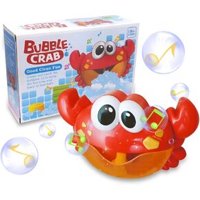 ZHENDUO Bubble Crab Bath Toys, Automatic Bubble Maker Baby Bath Toys for Toddlers, Bubble Bathtub Toys with Music, Bubble Machine Toddlers Bath Toys for Kids (Crab-2)
