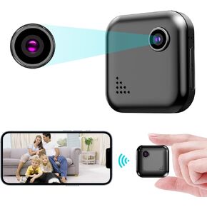 gamvozova Hidden Camera, 1080P Mini Spy Camera HD WiFi Security Cameras Covert Small Nanny Cam with Night Vision and Motion Detection Live Feed Cell Phone APP in Saudi Arabia