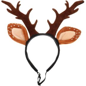 Beaupretty Christmas Hat for Cat Pet Deer Costume Hat Dog Reindeer Costume Elastic Band Adjustable Antler Headband Cat Costume Cat Christmas Antler Headband Pet Cosplay Costume,S