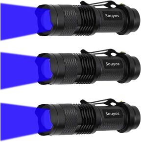 3 Pack Red Light Flashlight,3 Modes Red Led Flashlight,Zoomable Long Range Red Hunting Light Red Flashlight Torch with Clip for Hunting,Detector,Night Observation, Night Detecting-Black House in Kuwait