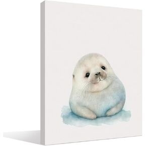 Baby Seal Nursery Wall Art Prints,Arctic Animal Nursery Art,Seal Nursery Wall Decor for Baby Childrens Kids Room Bedroom Living Room,11x14 Inch in Kuwait