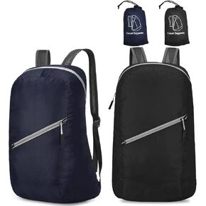 حقيبة ظهر BELEFU صغيرة قابلة للتعبئة، قطعتين، قابلة للطي، خفيفة الوزن للمشي لمسافات طويلة والتخييم والسفر للرجال والنساء، حقيبة نهارية محمولة خفيفة الوزن (اللون 2) in Kuwait