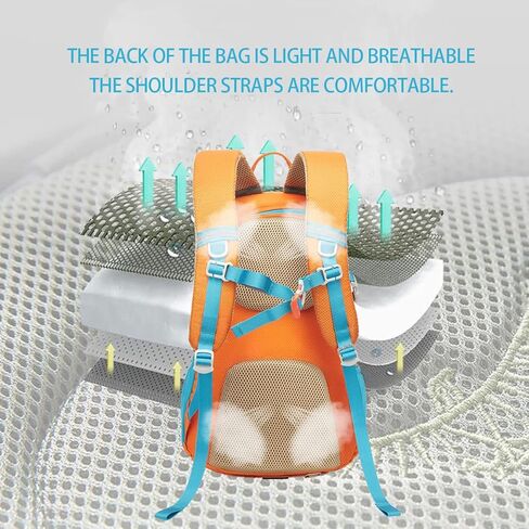 LOCALLION 20L Hiking Backpack Water Resistant Sports Backpack High-Capacity Travel Pack Big Wateproof Bag for Outdoor Camping in Kuwait