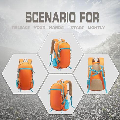 LOCALLION 20L Hiking Backpack Water Resistant Sports Backpack High-Capacity Travel Pack Big Wateproof Bag for Outdoor Camping in Kuwait