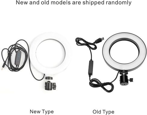 LED Video Light,6 Inch Ring Shape Photography Lighting Fill Light USB Inter for Studio, YouTube Video, Selfie，Product Photography 3 Colors Adjustable（Warm Soft White. in Saudi Arabia