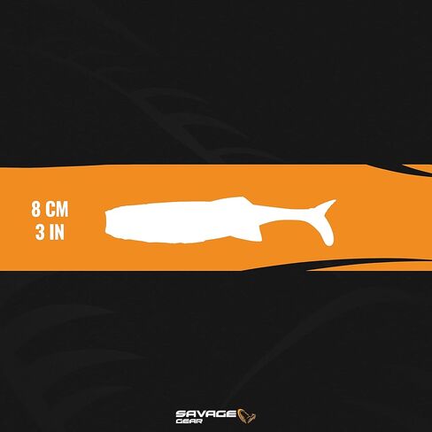 Savage Gear NED Minnow Fishing Bait, Electric Shad, Realistic Contours, Colors & Movement, 12X Tough Duratech Construction, Salt & Scent Infused in Saudi Arabia