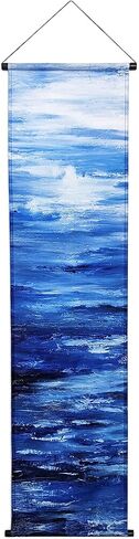 Madrona Brands Ocean Sea Waters Tapestry | Narrow Vertical Hanging Wall Art Decor for Bedroom, Bathroom, Living Room | 52"x13" in Kuwait