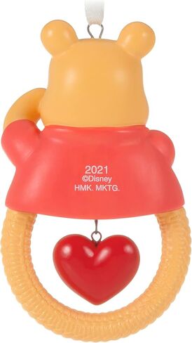 Hallmark Keepsake Christmas Ornament, Year Dated 2021, Disney Winnie The Pooh Baby's First Christmas, Porcelain in Kuwait