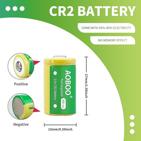شواحن بطاريات الكاميرا CR2 3V CR15H270 شاحن USB مع 4 قطع بطارية قابلة لإعادة الشحن 300 مللي أمبير في الساعة لالتقاط الصور الفورية mini25 كاميرا رقمية Harinezumi Sight Laser Golf Rangefinder قرص الفرامل in Kuwait