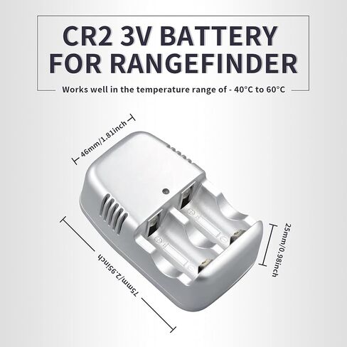 شواحن بطاريات الكاميرا CR2 3V CR15H270 شاحن USB مع 4 قطع بطارية قابلة لإعادة الشحن 300 مللي أمبير في الساعة لالتقاط الصور الفورية mini25 كاميرا رقمية Harinezumi Sight Laser Golf Rangefinder قرص الفرامل in Kuwait