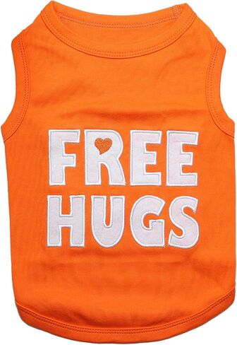 قميص للكلاب مطبوع عليه FREE HUGS من بت كلوذز, X-Large in Kuwait