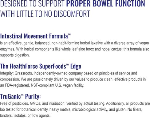 Healthforce Superfood Intestinal Movement Formula – 360 VeganCaps in Saudi Arabia