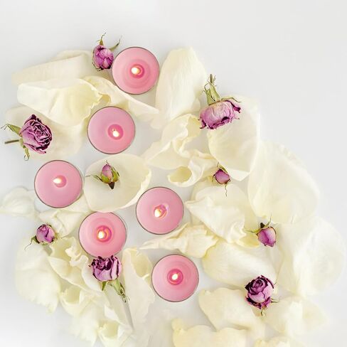 Kenking Unscented Tealight Candles Set, White Soy Wax Tea Light Candles, 4 to 5 Hours Burning Time, Pack of 100 in Saudi Arabia