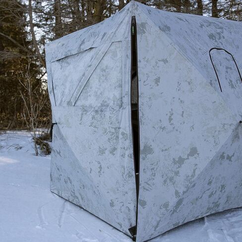 ستائر Barronett Blinds Radar المحمولة للصيد، ستائر منبثقة، نوافذ بدون سحاب، خفيفة الوزن، لشخصين، 67 بوصة × 71 بوصة × 71 بوصة in Kuwait
