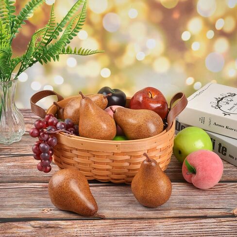 Luckforest Artificial Brown Pears, 6 Pcs Simulation Pears Fake Fruits for Home Kitchen Fruit Model Cabinet Decor Photography Props in Saudi Arabia