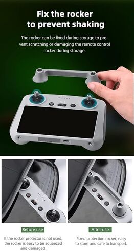 BTG Joysticks Protector Fixator Control Sticks Holder Cover for DJI Air 3/Mavic 3 Classic/Mini 4 Pro/Mini 3 Pro Remote DJI RC/RC 2 Controller Accessories in Saudi Arabia