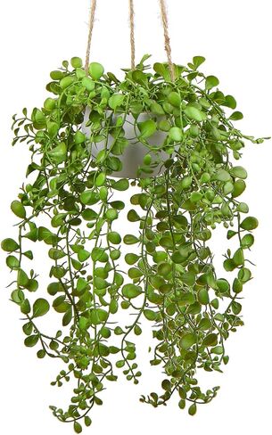 plants Artificial Hanging Fake Greenery Succulent Potted Ceramic Planter for Home Wall Indoor Outdoor Decor in Kuwait