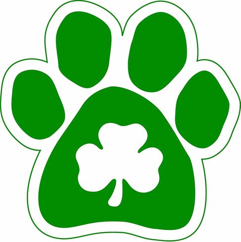 Imagine This 5-1/2-Inch by 5-1/2-Inch Car Magnet Lucky Irish, Shamrock in Paw in Saudi Arabia