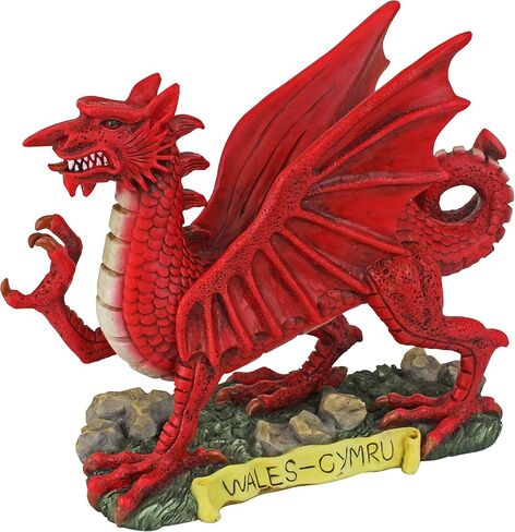 Design Toscano The Red Welsh Dragon Statue: Large in Saudi Arabia