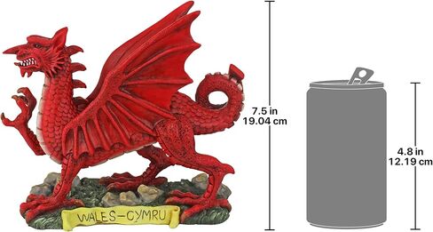 Design Toscano The Red Welsh Dragon Statue: Large in Saudi Arabia