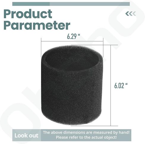 2 Pack Foam Sleeve - by Ohoho - Compatible with Craftsman CMXZVBE38765 Wet Dry Vacuum Cleaner Wet Filter, Fits Most Shop-Vac Shop Vacuum Cleaner in Saudi Arabia