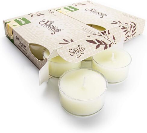 Pure Carnation Premium Tealight Candles Multi Pack - Highly Scented with Essential & Natural Oils - 12 Pink Tea Lights - Beautiful Candlelight - Made in The USA - Flower & Floral Collection in Saudi Arabia
