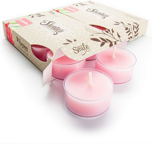 شموع Tealight الفاخرة من اللافندر الإنجليزي النقي، عبوة متعددة - معطرة للغاية بالزيوت العطرية والطبيعية - 12 مصباح شاي أرجواني - ضوء شموع جميل - صنع في الولايات المتحدة الأمريكية - مجموعة الزهور والزهور in Kuwait