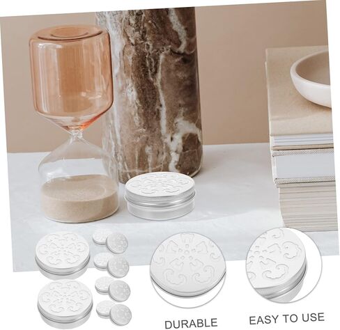 10 قطع من صندوق الألومنيوم المجوف الملولب للزيوت العطرية للمنزل، موزع معطر هواء للزيوت العطرية، صندوق من الألومنيوم، موزع للروائح، صناديق التدريب، موزع الروائح العطرية in Kuwait